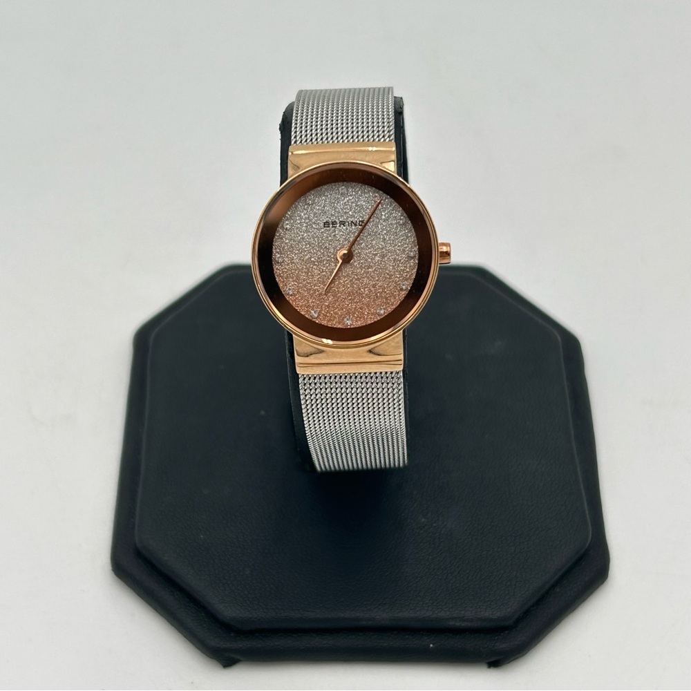 NWOT Bering Rose Gold and Silver Watch